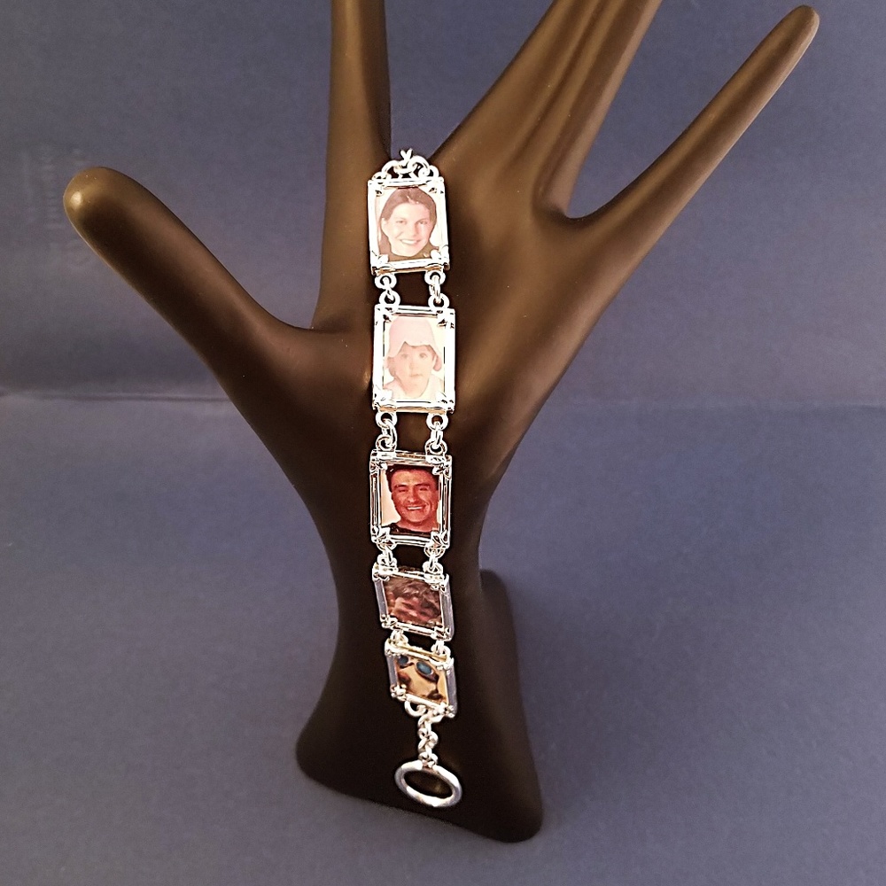 Sterling 925 Silver Bracelet Add a Picture - Picture 2 of 8